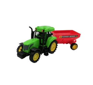 Ciągnik traktor zabawkowy przyczepa farma moduł głosowy