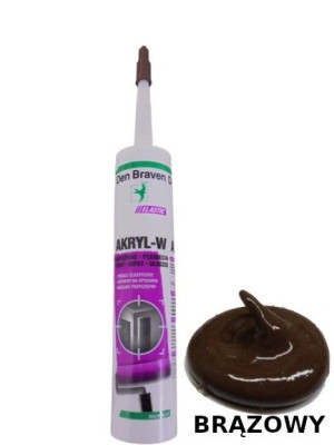 Uszczelniacz Akrylowy Akryl-w Brązowy 280ml