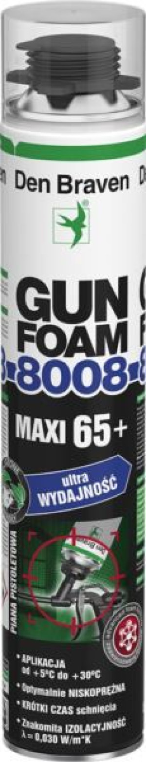 Piana Pianka Montażowa Maxi Gunfoam 8008 Letnia 870ml Pistolet