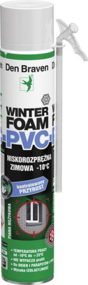 Piana Pianka Montażowa Winterfoam Pvc Niskoprężna Zimowa 750ml Wężyk
