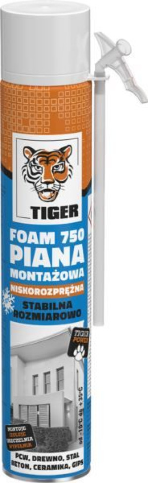 Piana Pianka Montażowa Tiger Foam -10c +35c 700ml Wężyk Zimowa