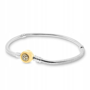 BRANSOLETKA srebrna modułowa charms zawieszka 18cm