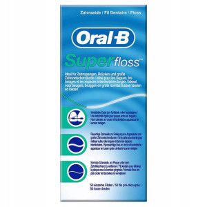 Nić Ortodontyczna Oral-b Superfloss 50 Sztuk
