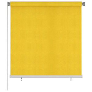 Roleta zewnętrzna, 140x140 cm, żółta, HDPE