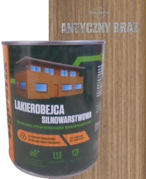 Lakierobejca Silnowarstwowa Lignofix Antyczny Brąz 0,75l