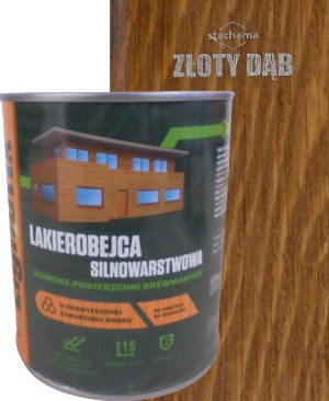 Lakierobejca Silnowarstwowa Lignofix Złoty Dąb 0,75l