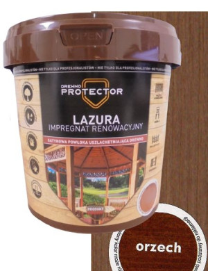 Lazura Impregnat Renowacyjny - Drewno Protector - Dekspol - 1l - Kolor Orze