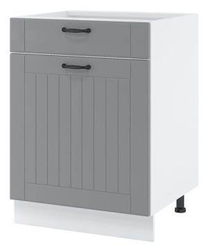 Szafka kuchenna dolna 60 LORA DS 6/1 Biały + Szary
