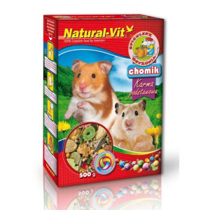 Karma Dla Chomika - Natural Vit 500g Karton Chomik