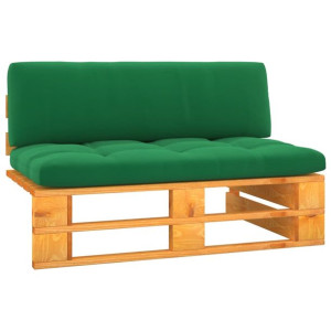 Ogrodowa sofa środkowa z palet, miodowy brąz, drew