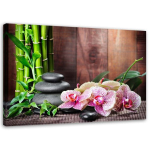 OBRAZ NA PŁÓTNIE Orchidea Kwiaty Natura 120x80