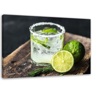 OBRAZ NA PŁÓTNIE Limonka Drink Koktajl 120x80