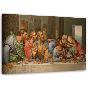 OBRAZ NA PŁÓTNIE Ostatnia Wieczerza Leonarda Vinci 120x80