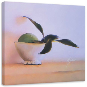 OBRAZ NA PŁÓTNIE Owoce Liście Martwa Natura 30x30