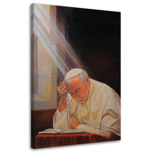 OBRAZ NA PŁÓTNIE REPRODUKCJA Papież Jan Paweł II 40x60