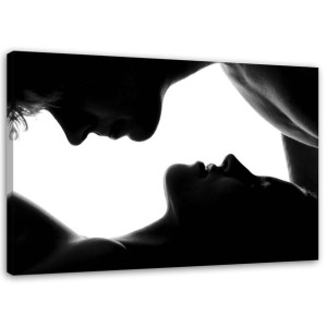 OBRAZ NA PŁÓTNIE Akt Para b&w 60x40
