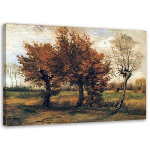 OBRAZ NA PŁÓTNIE REPRODUKCJA Pejzaż jesienny Van Gogh, 90x60
