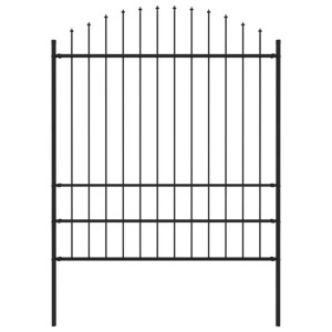 Panel ogrodzeniowy z grotami, stal, (1,75-2) x 1,7