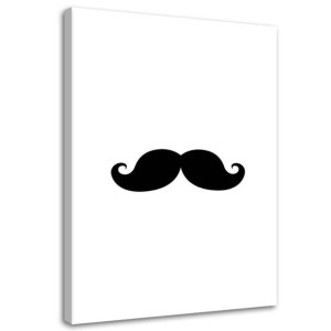 OBRAZ NA PŁÓTNIE Wąsy Hipster 80x120