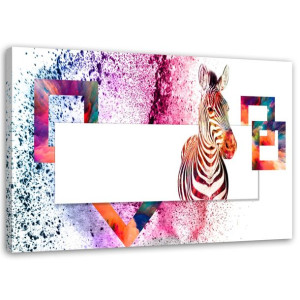 OBRAZ NA PŁÓTNIE Zebra Zwierzęta 120x80