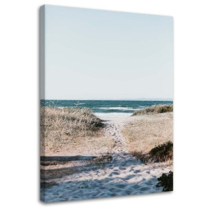 OBRAZ NA PŁÓTNIE Plaża Morze Ścieżka Piasek 40x60
