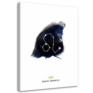 OBRAZ NA PŁÓTNIE Znak zodiaku Lew Horoskop 60x90