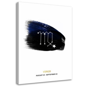 OBRAZ NA PŁÓTNIE Znak zodiaku Panna Horoskop 80x120