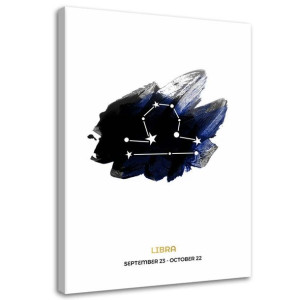 OBRAZ NA PŁÓTNIE Znak zodiaku Waga Horoskop 60x90