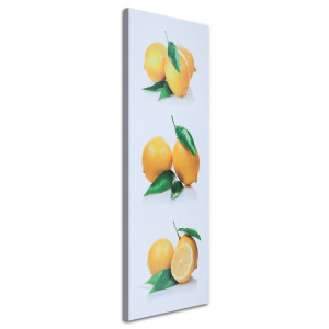 OBRAZ NA PŁÓTNIE Cytryny Owoce 30x90
