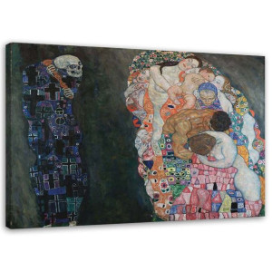 OBRAZ NA PŁÓTNIE REPRODUKCJA Życie i Śmierć - Klimt, 120x80