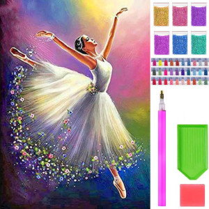 Haft diamentowy diamond painting mozaika zestaw 5D baletnica