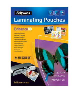 Folie do laminowania Fellowes 80mik błyszczące 100