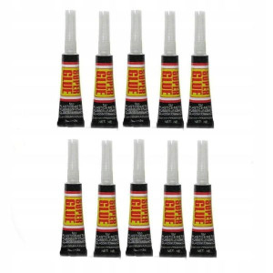 Klej Super Glue Szybkoschnący Mocny Zestaw 10szt