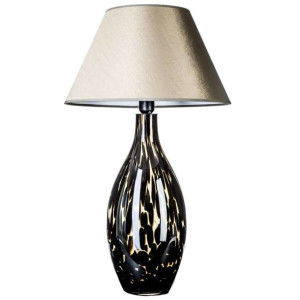Stojąca LAMPA stołowa KENYA L003092207 4Concepts abażurowa LAMPKA nocna z w