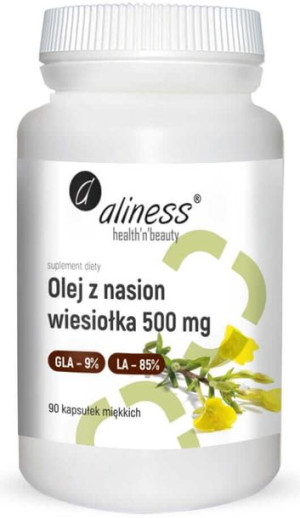 ALINESS Olej Z Nasion Wiesiołka 9%/85% 500 mg 90K