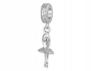 Charms wiszący Baletnica srebro 925