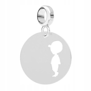 Charms wiszący Blaszka Chłopiec srebro 925