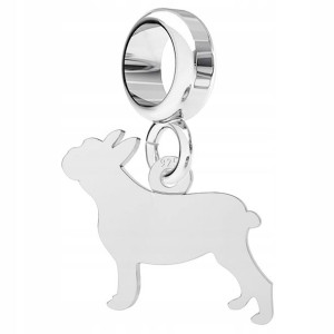 Charms wiszący Buldog Pies srebro 925