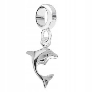 Charms wiszący Delfin Dolphin szczęście srebro 925