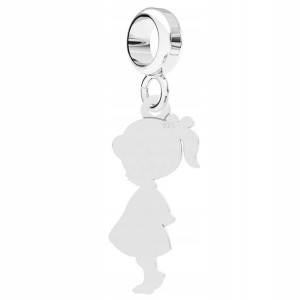 Charms wiszący Dziewczynka srebro 925