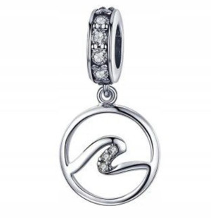 Charms wiszący Fala Morze srebro 925