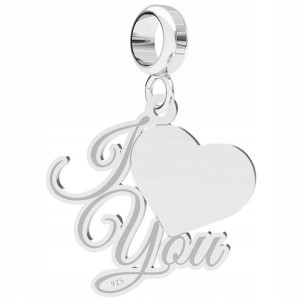 Charms wiszący I Love You srebro 925