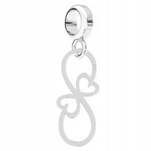 Charms wiszący Infinity Serca srebro 925