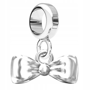 Charms wiszący Kokardka srebro 925