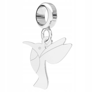Charms wiszący Koliber Ptak srebro 925