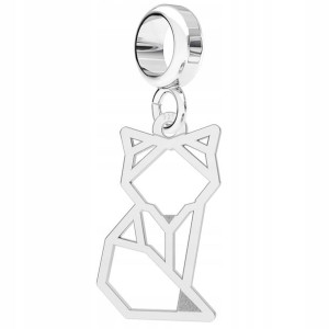 Charms wiszący Kot Kotek srebro 925