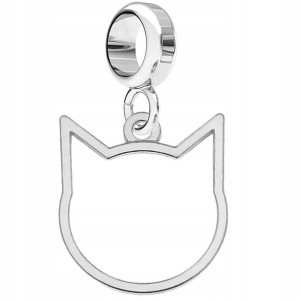 Charms wiszący Kotek srebro 925