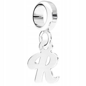 Charms wiszący Literka R srebro 925