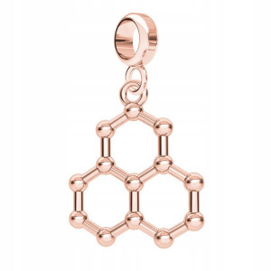 Charms Wzór Chemiczny Lód różowe złoto 925