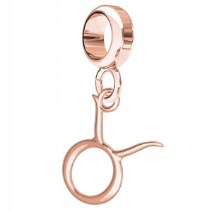 Charms znak zodiaku Byk różowe złoto S925
